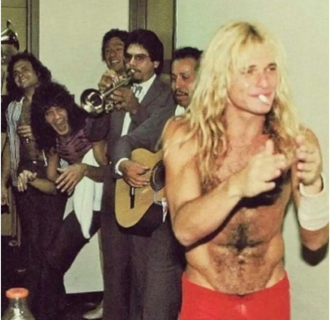 Forget just blowing the candles, Van Halen had tequila and mariachi backstage.